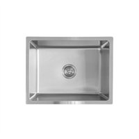 Pelican PL-VR2318 R20 18 Gauge Stainless Steel Undermount Kitchen Sink 23'' x 18'' w/ Low Radius Corners